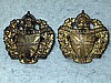 M73, Victoria & Haliburton Regiment, pair of brass collar badges